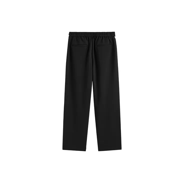 PEACEBIRD MEN x Everlast Casual Pants Unisex Black-1
