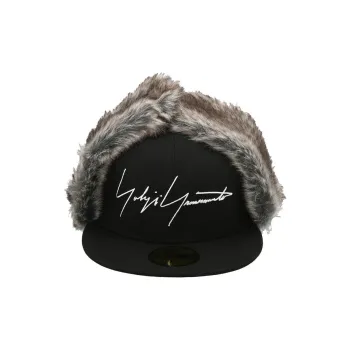 Yohji Yamamoto Wool Baseball Caps Men's Black