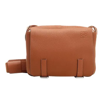 LOEWE Military Rolled Cow Leather Messenger Bag Shoulder Bag Crossbody Bag Extra Small Men's Tawny