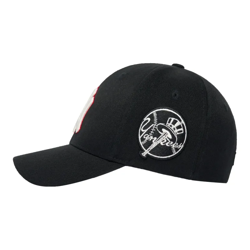 MLB Wool Baseball Caps Unisex Black-3