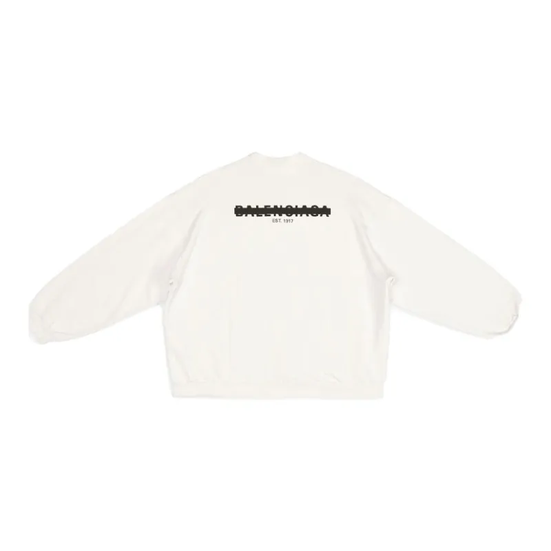 Balenciaga FW22 Sweatshirt Loose Fit Style Unisex Cream-1