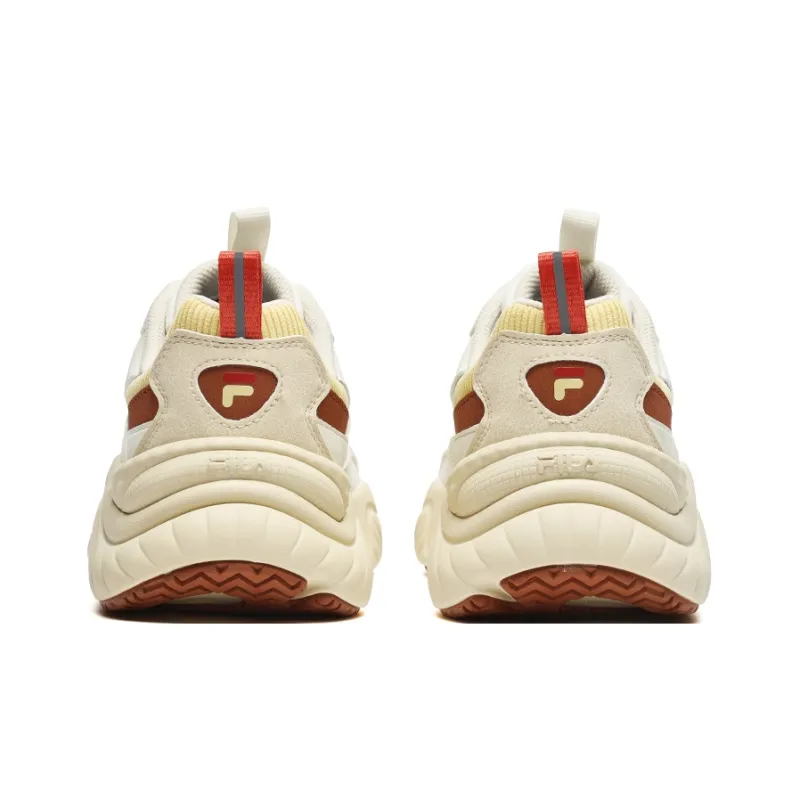 FILA FUSION Conch Wear Resistant Low Top Casual Shoes Women's Ecru Early Snow-3