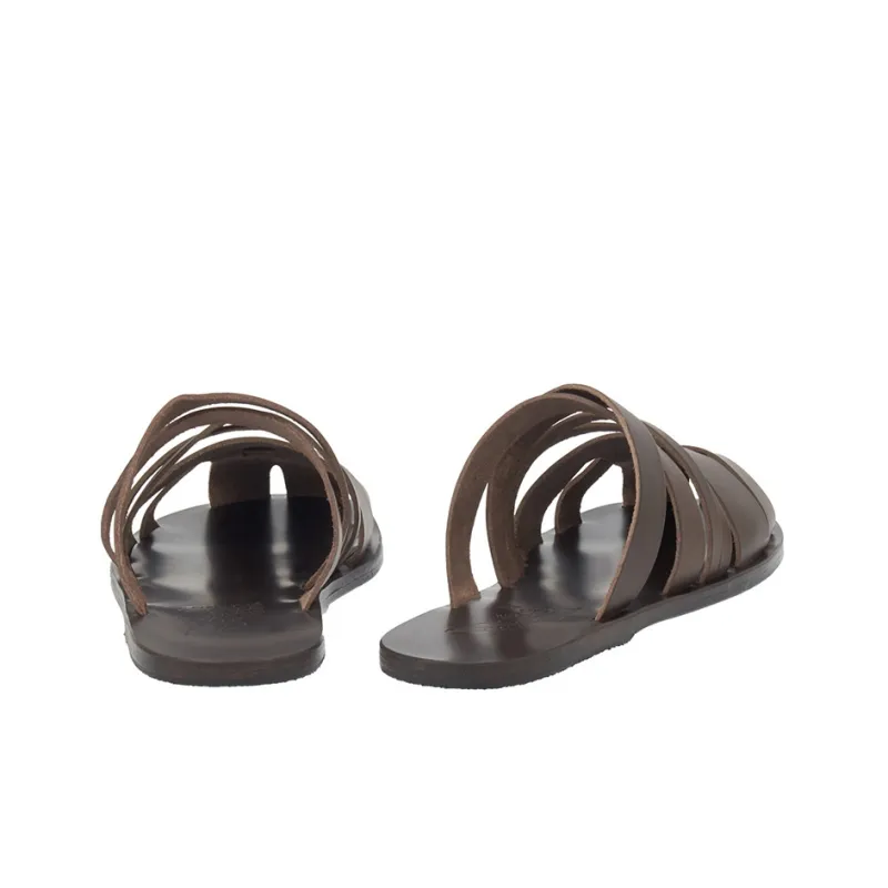 Ancient Greek Sandals Pericles Leather Sandals-3