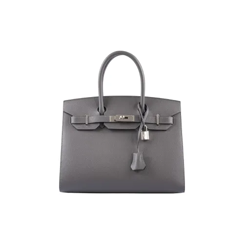 HERMES Birkin Epsom Leather Birkin Bag Handbags Women's 0L Grismeyer Cumulonimbus Gray