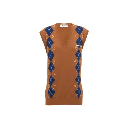 MIU MIU Vests Women's Dark Brown