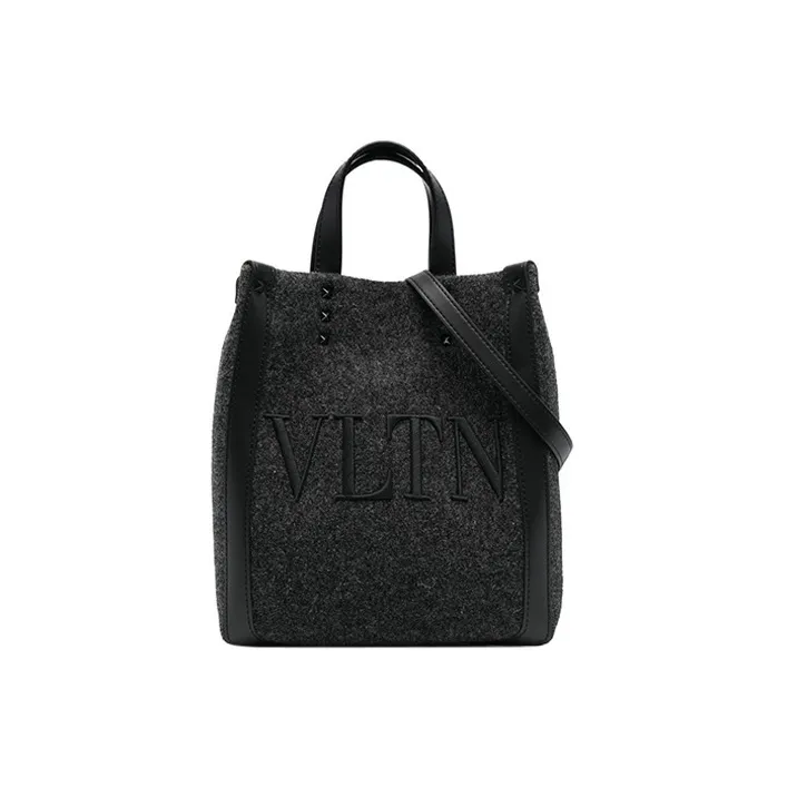 Valentino Wool Shoulder Bag, Crossbody Bag, Handbag Women's Gray-0