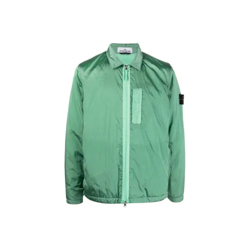 STONE ISLAND Jackets Men Light Green