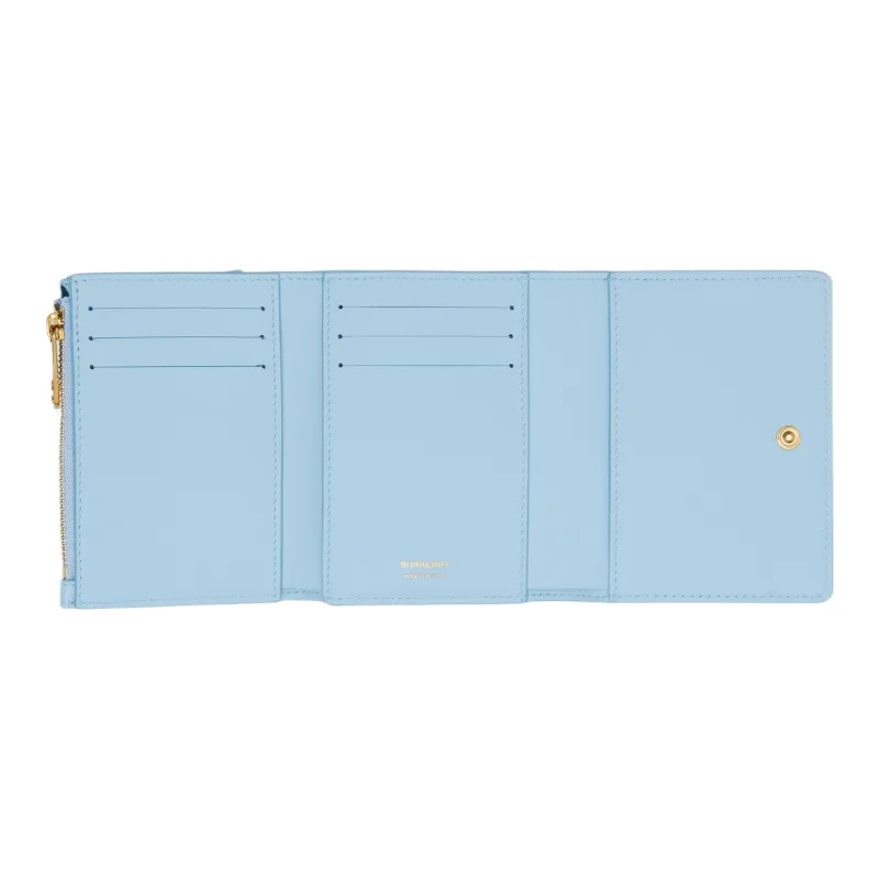 Burberry Lola Lola Bag Lambskin Wallet Small Size Women's Light Blue-3