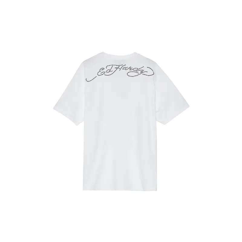 Ed Hardy T Shirts Men White E1OBM088-1