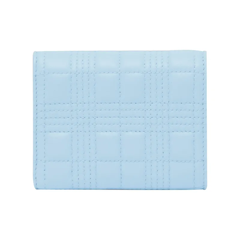 Burberry Lola Lola Bag Lambskin Wallet Small Size Women's Light Blue-2