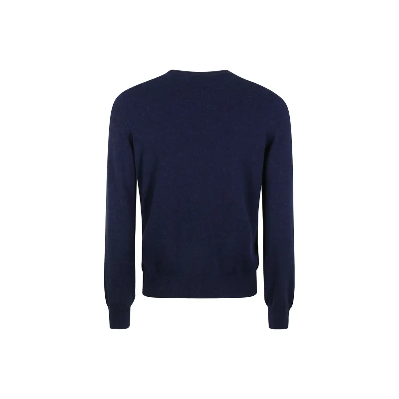 BARBA Cashmere Sweaters Men Blue-1