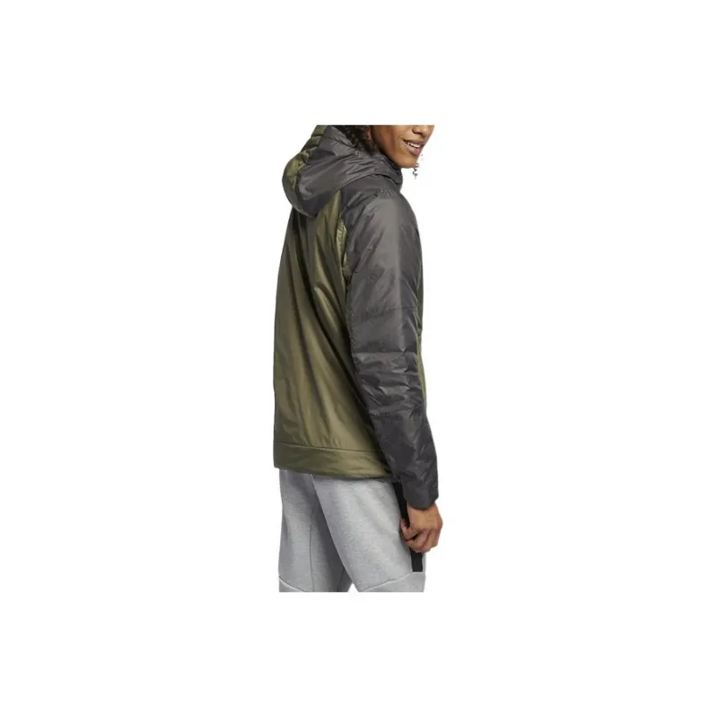 Nike Puffer Jackets Men Army Green-1