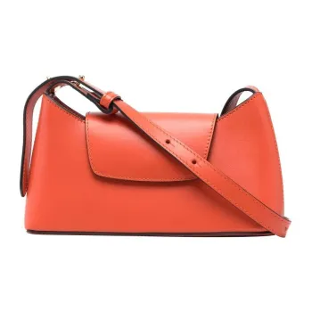 Elleme Cow Leather Crossbody Bag Shoulder Bag Women's Orange