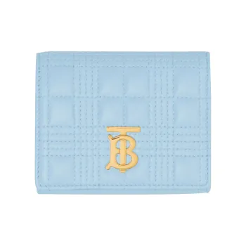 Burberry Lola Lola Bag Lambskin Wallet Small Size Women's Light Blue