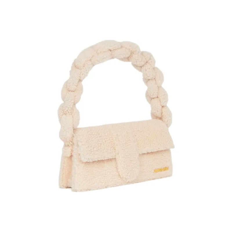 Jacquemus Lambskin One Shoulder Handbag Women's Ivory-1