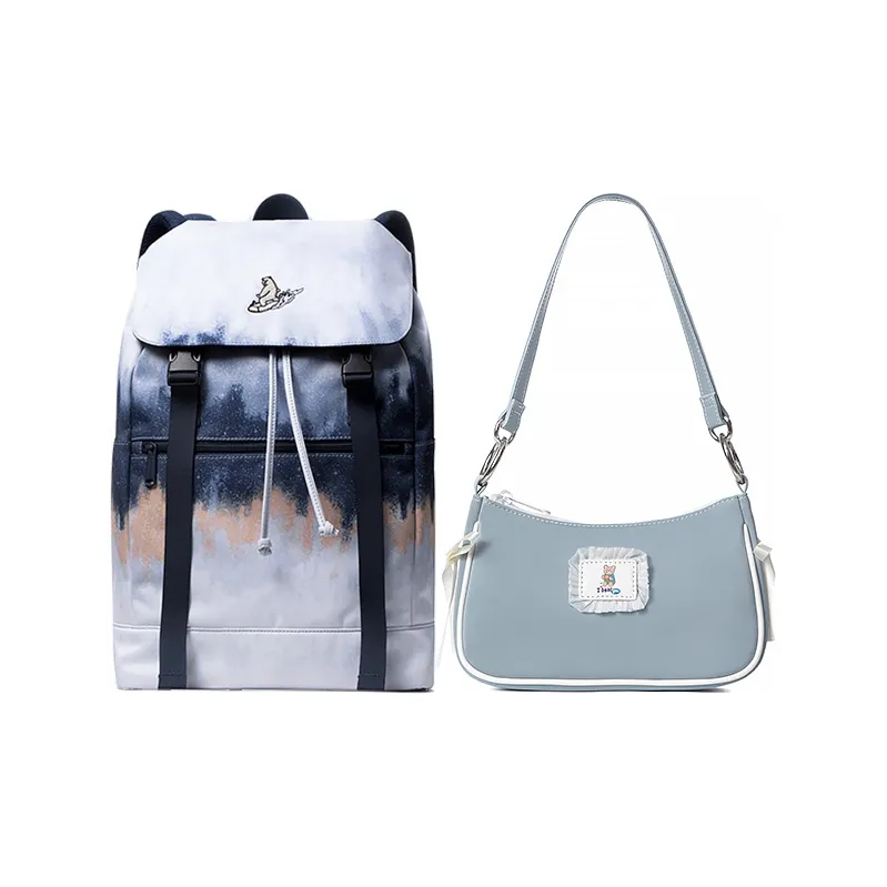 MR.ACE HOMME PU Backpack Regular Unisex Blue-8