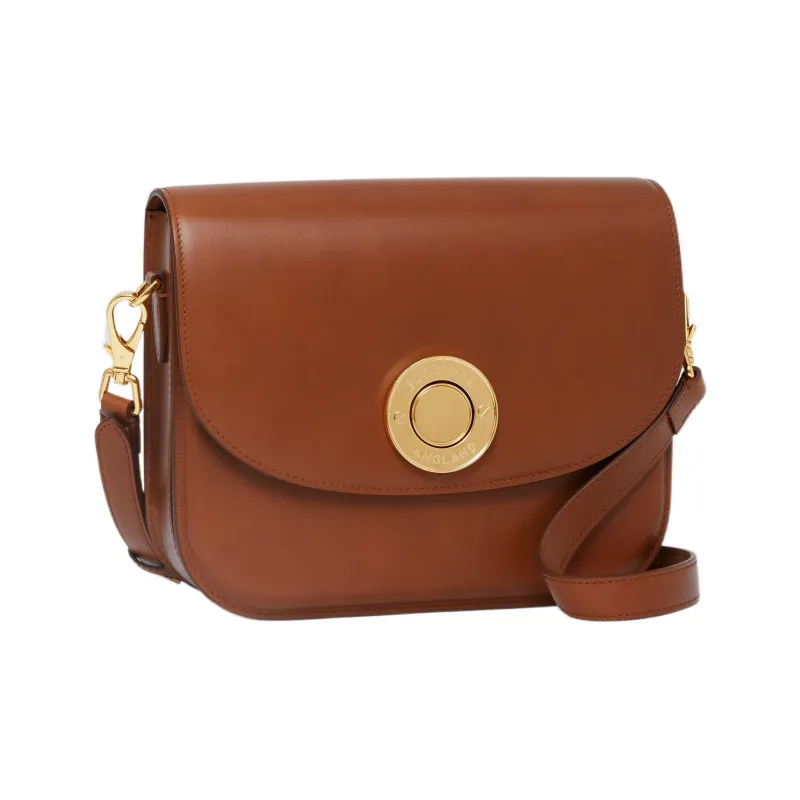 Burberry Elizabeth Calfskin Crossbody Bag Shoulder Bag Women's Brown-1