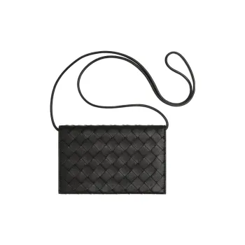 Bottega Veneta Sheepskin Shoulder Bag, Crossbody Bag, Wallet Women's Black