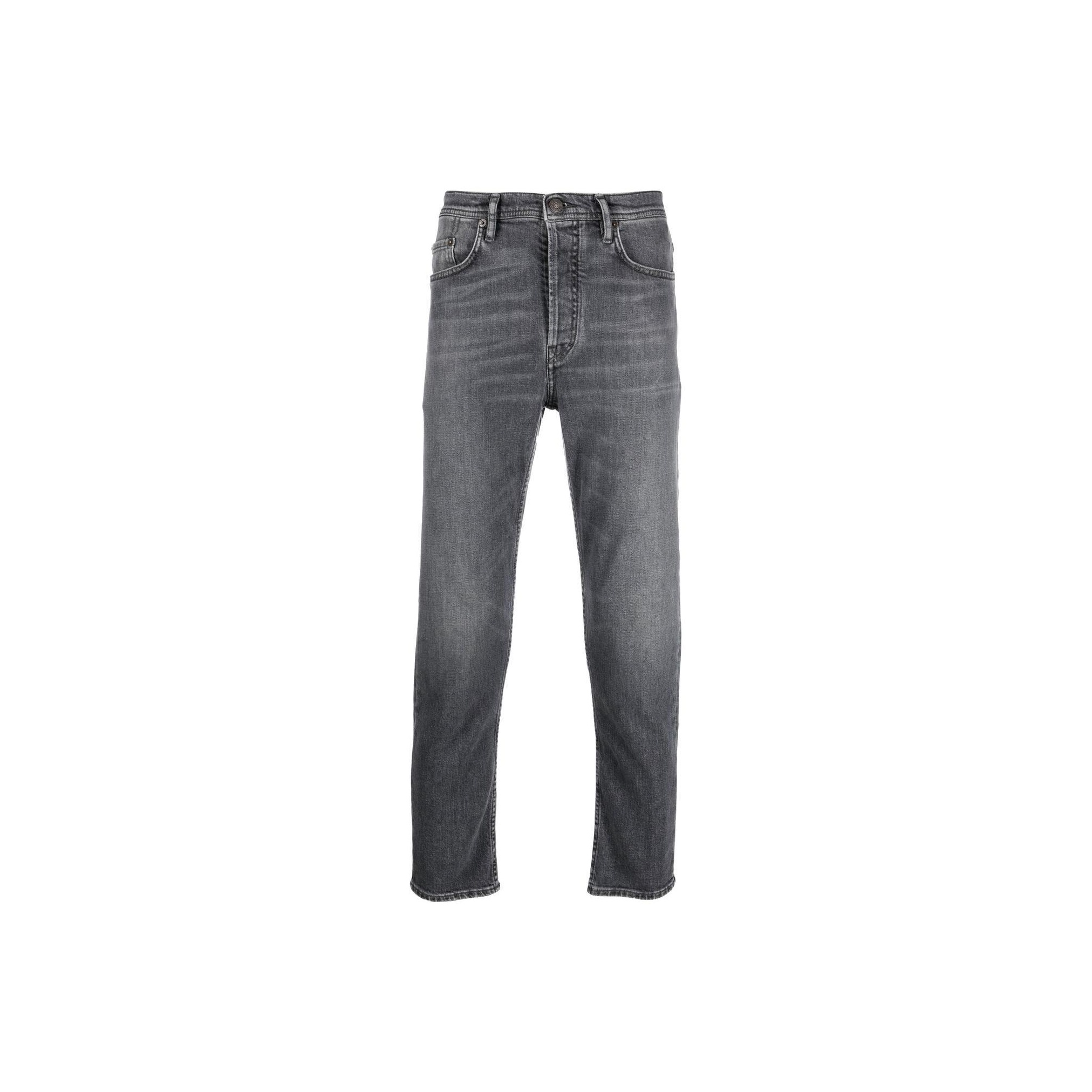 Acne Studios High-Waisted Straight-Leg Jeans - POIZON