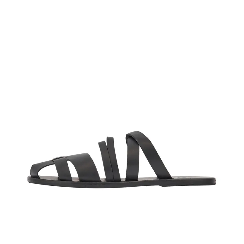 ANCIENT GREEK SANDALS Other Wrap-toe Slippers Men's Black-0