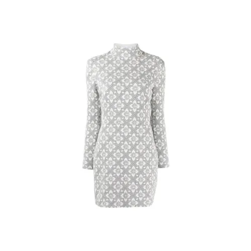 CASABLANCA Monogram-jacquard Mini Dress