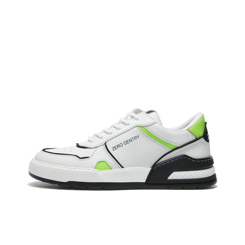 ZRO Skateboard Shoes Men Low Top White Blue/White Green/Black-6