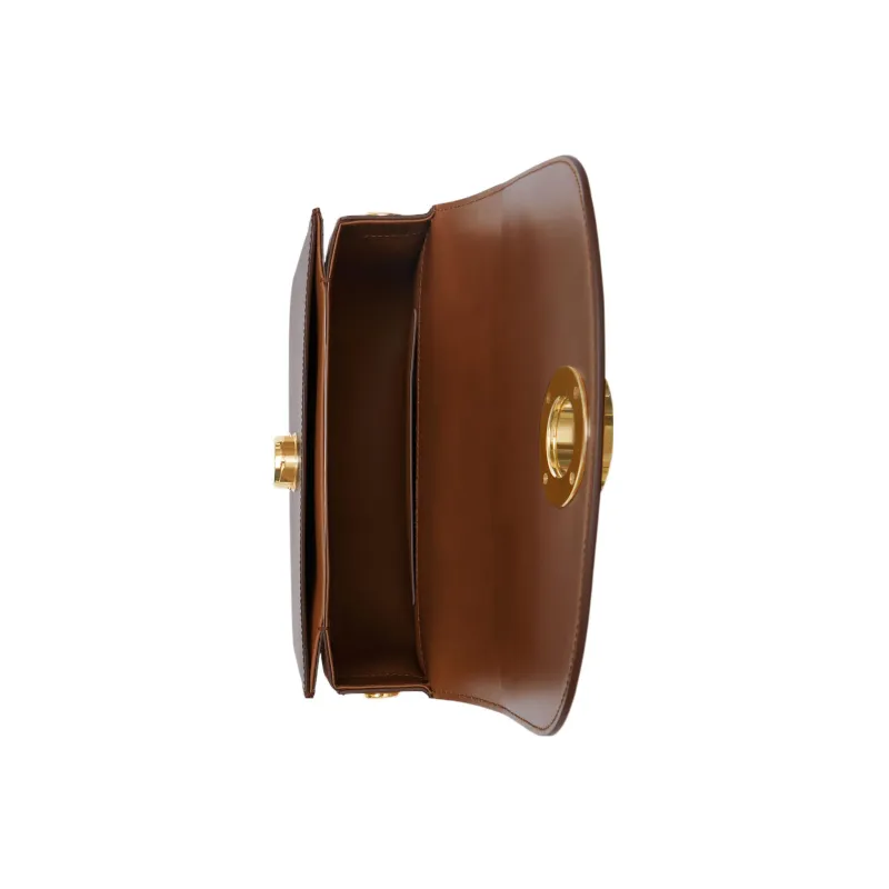 Burberry Elizabeth Calfskin Crossbody Bag Shoulder Bag Women's Brown-4