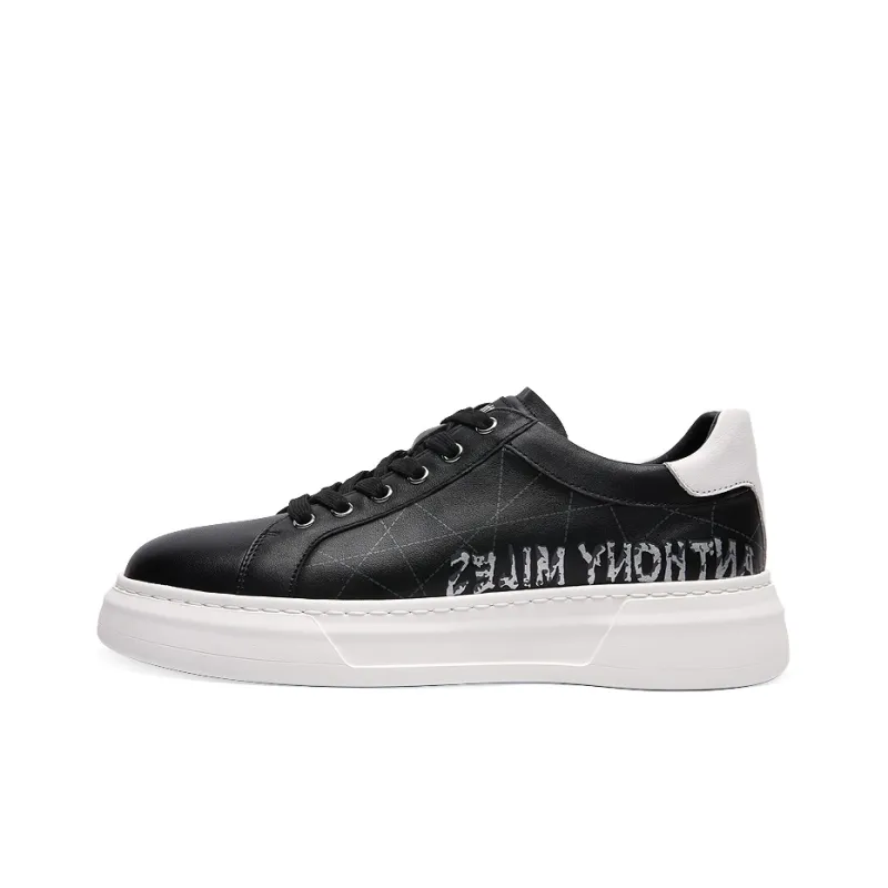 Anthony Miles Skateboard Shoes Men Low Top Black-0