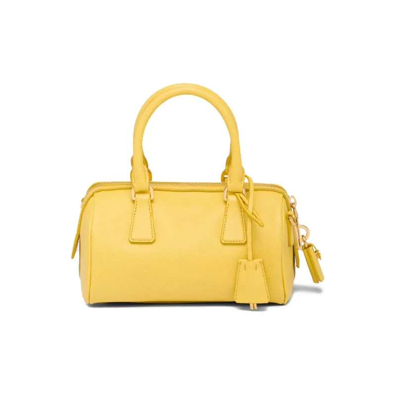 PRADA Saffiano Leather Shoulder Bag Crossbody Bag Handbag Regular Women's Sunlight Yellow-1