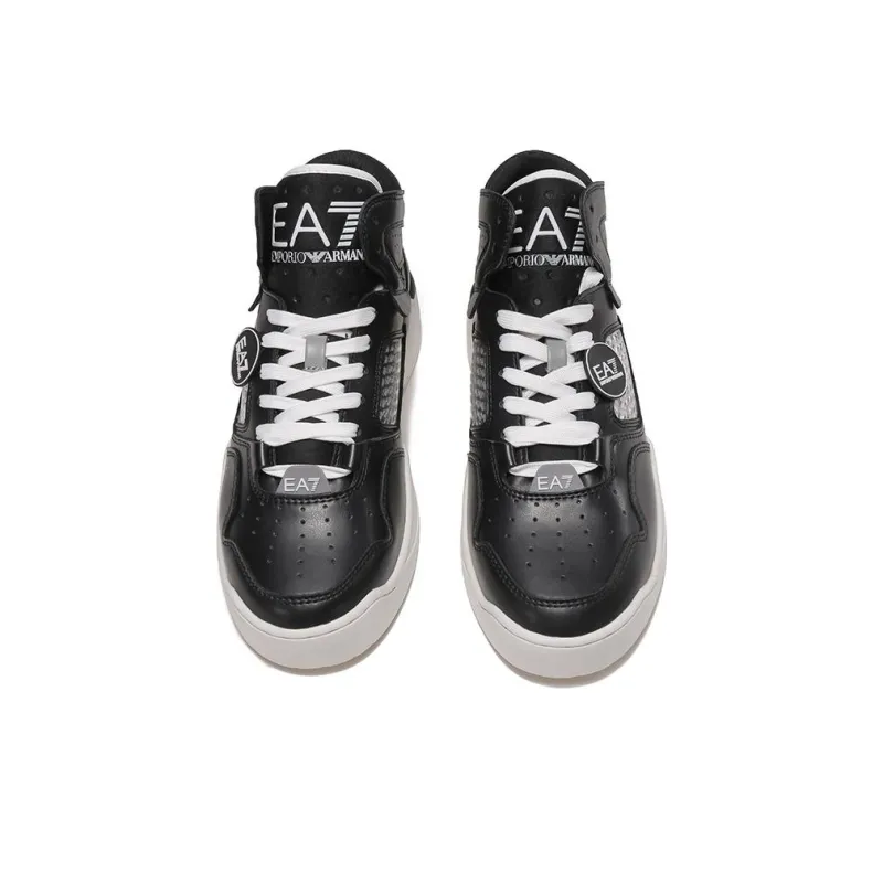 EMPORIO ARMANI EA7 Stylish Skateboarding Shoes Unisex Black-3