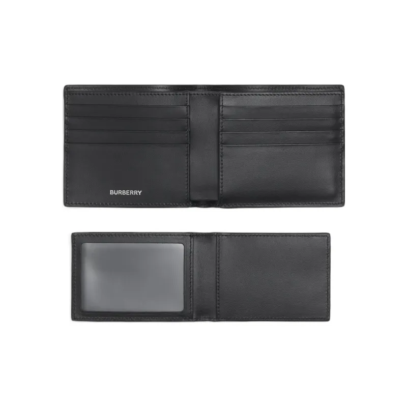 Burberry Vintage Cotton Wallet Men's Beige-3