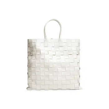 Bottega Veneta CABAT Lambskin Tote Bag, Shopping Bag, Handbag Extra Large Women's White