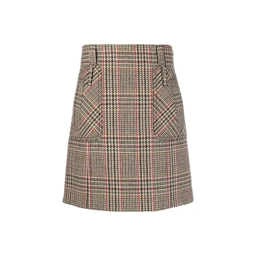 MIU MIU Casual Short Skirts Women's Brown