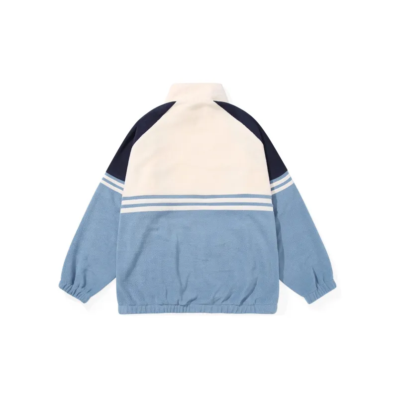 BIRDTALK Velvet Jackets Unisex Apricot Blue-2