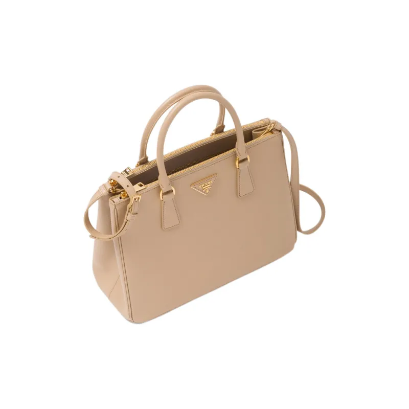 PRADA Galleria Killer Bag Leather Shoulder Bag Crossbody Bag Handbag Large Size Women's Sand Yellow-2