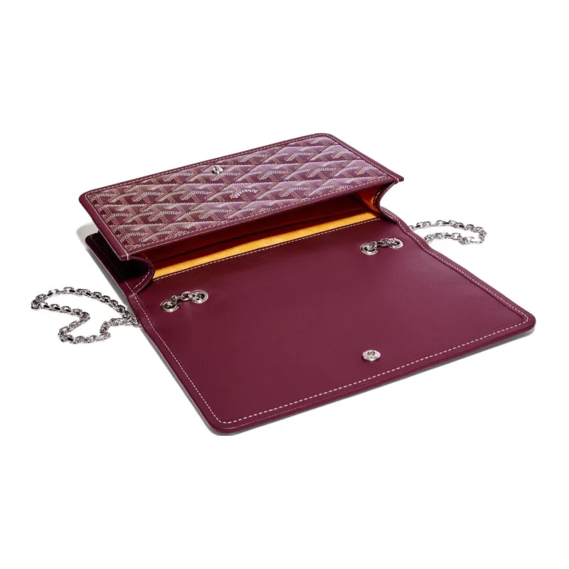 GOYARD Alexandre III Canvas With Leather Shoulder Bag Crossbody Bag Women's Burgundy-3