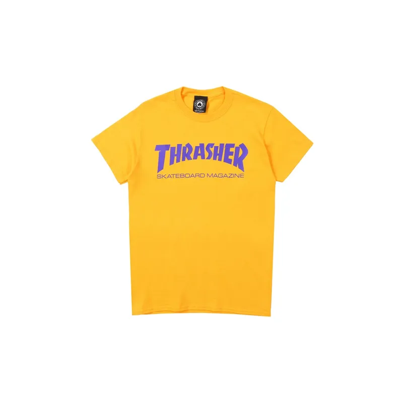 Thrasher T Shirts Unisex Yellow-0