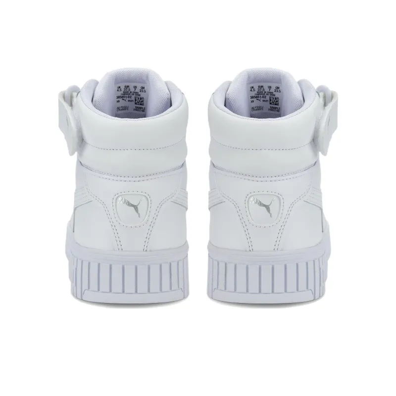 PUMA Carina 2.0 Skateboard Shoes Women's Mid Top White-4