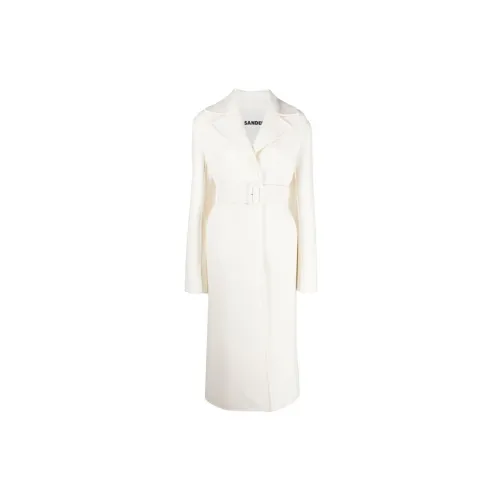 JIL SANDER Belted Single-breasted Coat