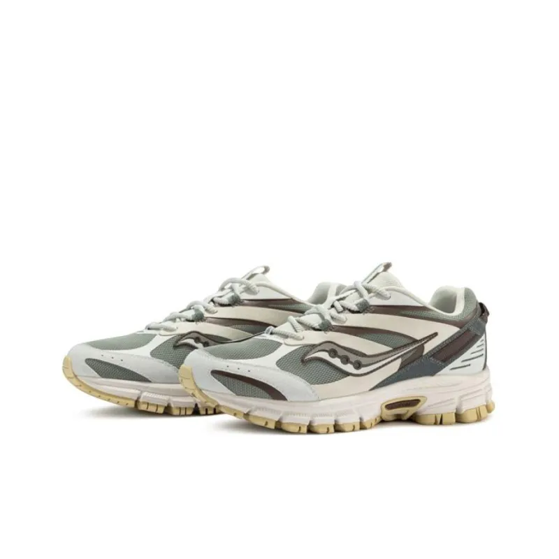 Saucony Cohesion 2K Cushioned Slip Resistant Abrasion Resistant Low Top Casual Shoes Unisex Green Gray-2