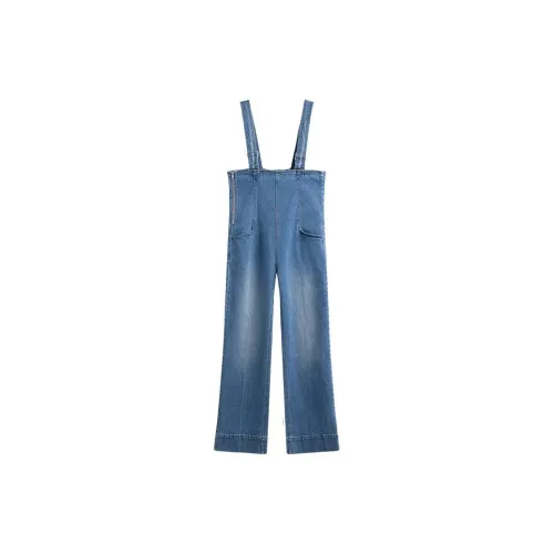 Simple Pieces Overalls Women's Washed Blue