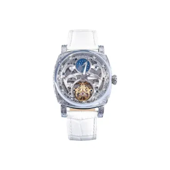 VRQ Future Series F3 Galo Automatic Mechanical Movement Genuine Leather Strap Watch Men's Watches Cut Out Dial