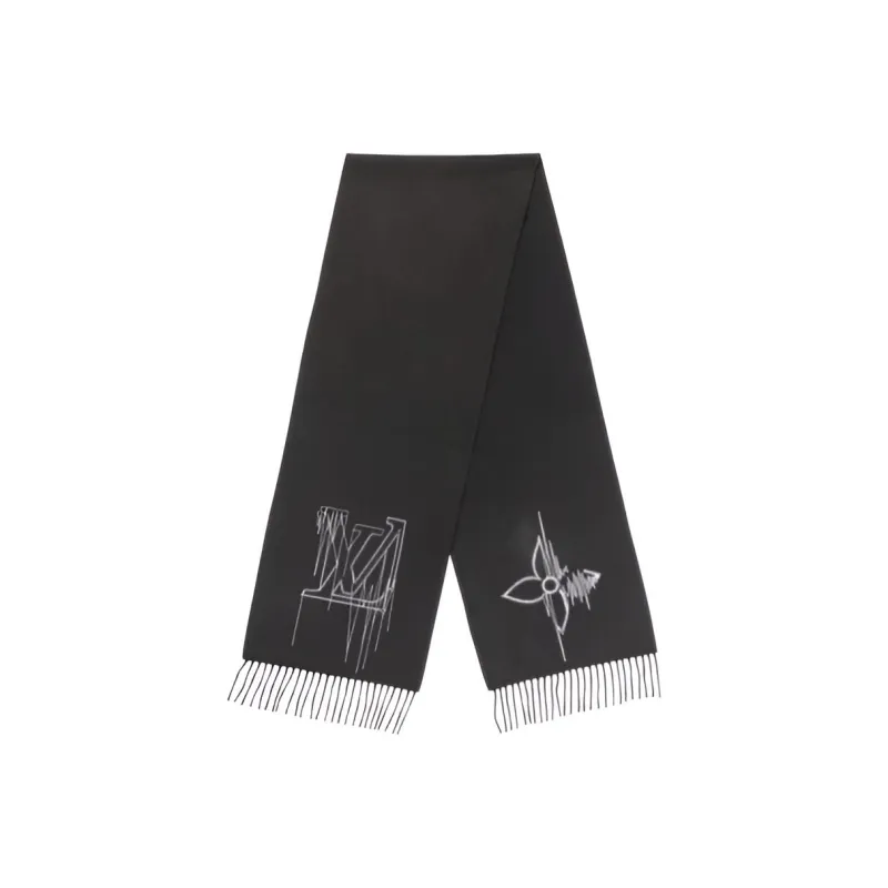 LOUIS VUITTON Cashmere Scarves Unisex-0
