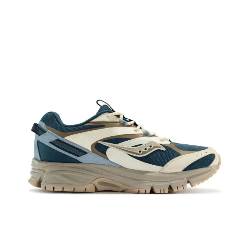 Saucony Cohesion 2KTR Cushioning, Slip Resistant, And Abrasion Resistant Low Top Casual Shoes Unisex Blue Yellow-1