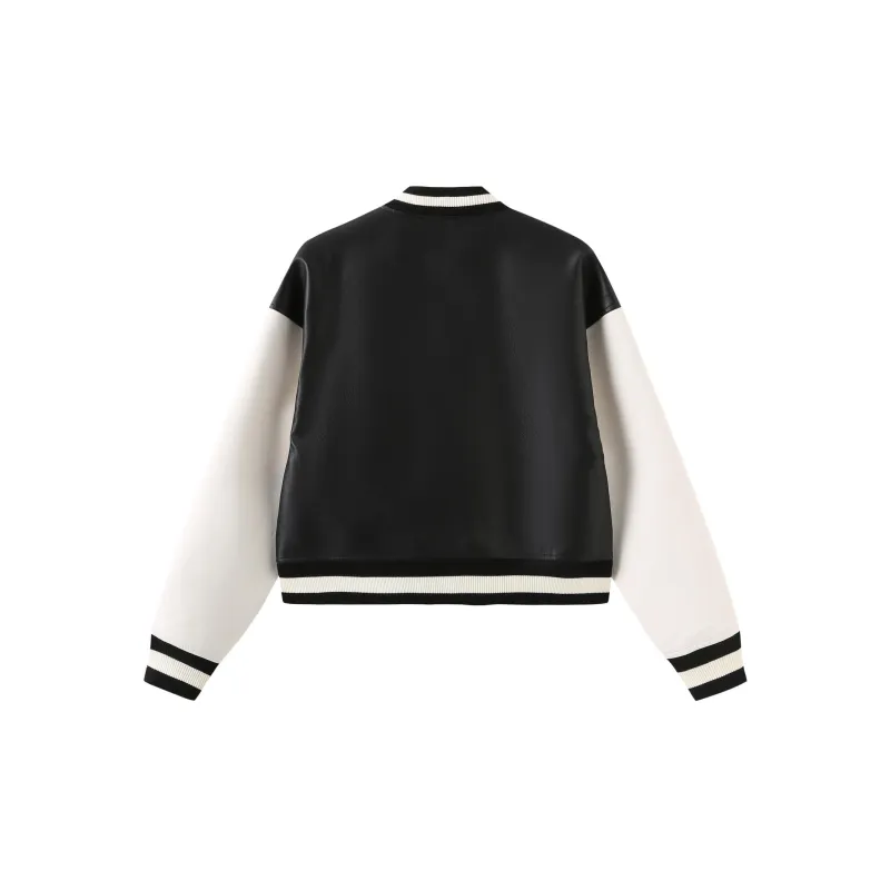 Umamiism Baseball Jacket Spring Autumn And Winter Unisex Black-1