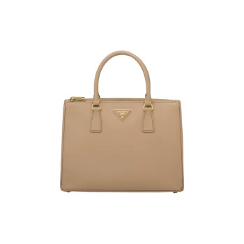 PRADA Galleria Killer Bag Leather Shoulder Bag Crossbody Bag Handbag Large Size Women's Sand Yellow