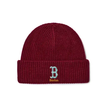 MLB Acrylic Beanies Unisex Burgundy