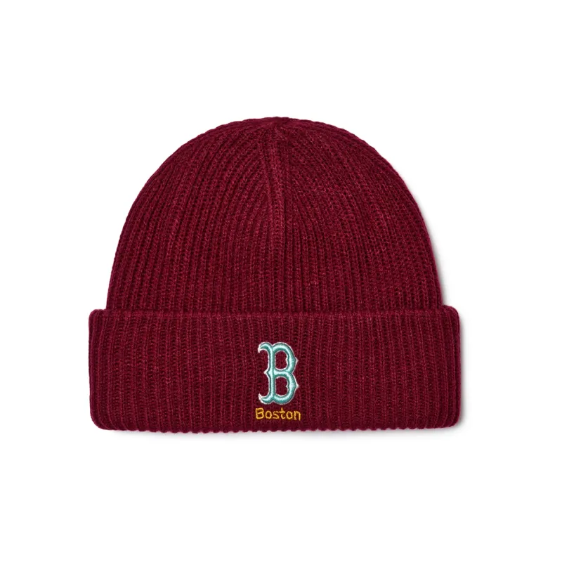 MLB Acrylic Beanies Unisex Burgundy-0
