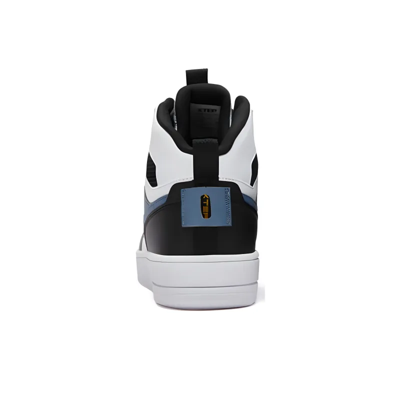 XTEP High Top Skateboard Shoes Men's Blue Black-4