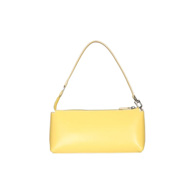 Staud Kaia Smooth Cow Leather Handbag Shoulder Bag Women's Yellow-1